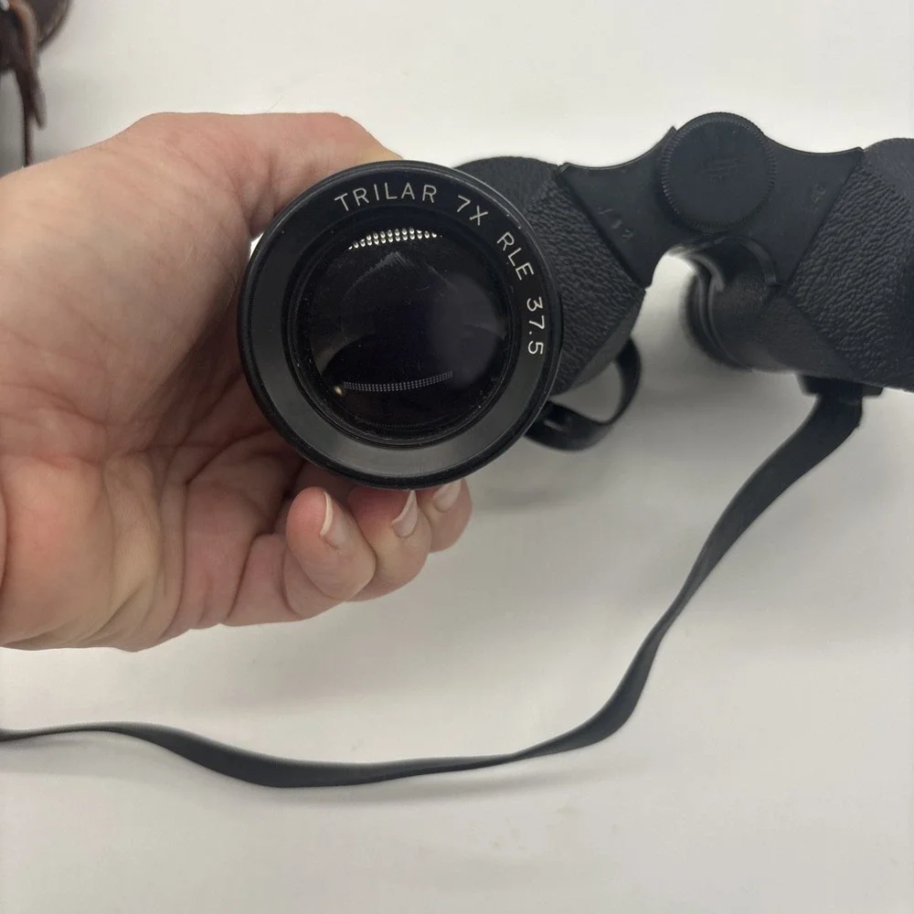 Vintage Swift Triton Binoculars Model 748 ~ 7x35mm Field 7.2 with Case Excellent